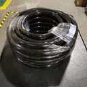 3/4" id - 50ft Black Vinyl Tubing Flexible PVC Tube Hybrid Hose Transfer Water Fuel Gas for Pond Fountain Garden Waterfall, Durable and Safe, with 2 Hose Clamps