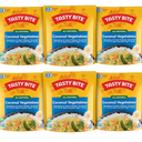 Tasty Bite Hot & Spicy Coconut Vegetables, 10 Ounce, Pack of 6, Ready to Eat, Microwavable Entree, Vegetarian, BBD Mar 31 2027