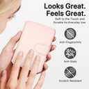 for MagSafe Wallet, Magnetic Phone Wallet RFID Blocking, Slim 5-8 Card Holder with Cash Slot & Clear ID Window, Minimalist Mag Safe Wallets for iPhone 17/16/15/14/13/12 Series, Blush Pink