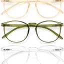 IBOANN Iconic Blue Light Glasses for Woman - Computer Glasses 99% Blue Light Blocking - Anti Eyestrain & UV Glare Protection