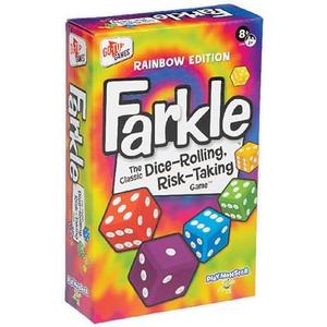 Farkle Classic Dice Game Rainbow Kids Games, Dice Games, Family Games, Travel Games, Adult Games, Board Games, Dice Cup, Dice Set, Farkle Score Sheets Included, Ages 8+