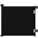 Retractable Baby Gates for Stairs, Mesh Dog Gate for Doorways, 33.6" Tall, Expands to 55" Wide,Pet Safety Essential Fit for Baseboards, Wide Toddlers Gates for Hallways, Indoor & Outdoor,Black