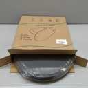 Toilet Seat Round 16.5 inch Soft Close, Toilet Lid Round PP Material Safe & Easy Clean & Quick Installation, Sturdy Accessories Never Loosen, 2 Years Support, Grey (Gray)