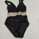 One Piece Swimsuit for Women Tummy Control V Neck Ruched Bathing Suit Swimwear, Size S