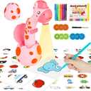 Drawing Projector for Kids, Trace and Draw Projector Toy for Toddler Girls & Boys, Learning Art Children Drawing Projection with 72 Stencils and 12 Markers and 1 Art Book (Pink)