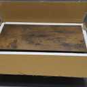 QEEIG Bathroom Floating Shelves for Wall Mounted Shelf Over Toilet Farmhouse Home Decor Display Shelving Small 16 inch Set of 2, Rustic Brown (008-40BN) (15.7")