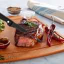 Kitchen Knife Set Piece with Block, High Carbon Stainless Steel, Built-in Sharpener4-Piece Steak Knives Set for Dining