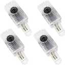 4 Pack Car Led Door Light Logo Projector Compatible with RLX/MDX/ZDX/TLX/TL/RDX Series, HD Welcome Lights Never Fade Door Light LED Puddle Light (Red White)