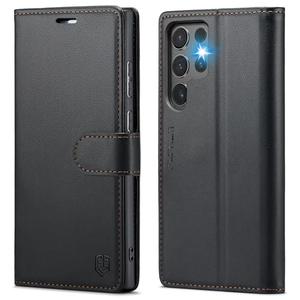 FLIPALM Wallet Case for Samsung Galaxy S25 Ultra, RFID Blocking Credit Card Holder, PU Leather Folio Flip Kickstand Protective Shockproof Cover for Galaxy S25 Ultra (Black)