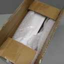 Goodluck 60 Pack Disposable Square Plastic Plates - Heavy Duty Dinner (9.5") & Dessert (6.5") Plates - Fancy for Wedding, Holiday, Birthday - White