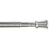 Zenna Home Smart Curtain Window Rods, 28 to 66 Inches, Brushed Nickel