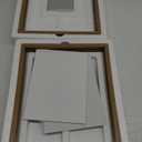 MUYE 11x14 Floating Frame Set of 2,Double Glass Rustic Frame,Display Any Size Photo up to 11x14,Wall Mount or Tabletop Standing,Natural