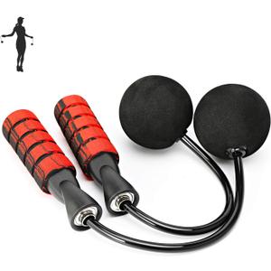 Jump Rope, Training Rope less Skipping Rope for Fitness, Adjustable Weighted Cordless Jump Rope for Men and Women