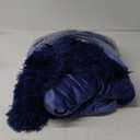 XeGe Plush Shaggy Duvet Cover Set, Luxury Ultra Soft Crystal Velvet Fluffy Bedding Sets 3 Pieces(1 Furry Faux Fur Comforter Cover + 2 Fuzzy Faux Fur Pillowcases), Zipper Closure(King, Navy Blue)