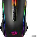 Redragon Wireless Gaming Mouse, TriMode 2.4G/USBC/Bluetooth Mouse Gaming, 12000 DPI, RGB Backlit, Fully Programmable, Rechargeable Wireless Computer Mouse for Laptop PC Mac, Black