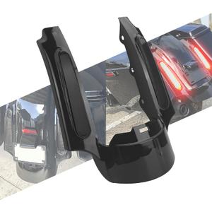 LED Rear Fender Fascia Light with Turn Signals Running Brake Function Fit For Harley Touring Road Electra Glide Road Glide Road King Street Glide 2009-2013 (Style A Black Housing Black Lens)