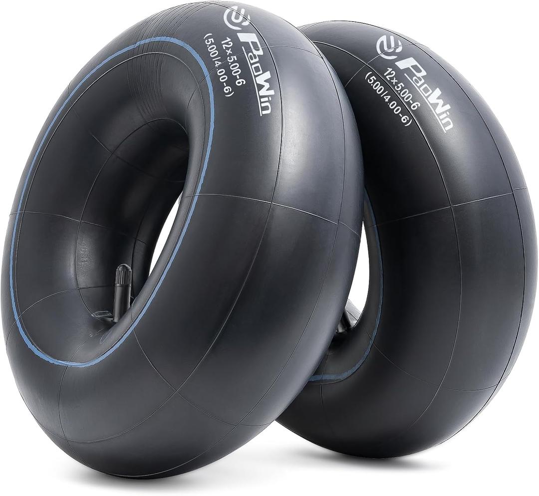 2-PCS 12X5.00-6 Replacement Inner Tube with TR13 Straight Valve Stem Compatible with Wheelbarrows, Mowers, Hand Trucks and More 12X5.00-6 Tire Tubes