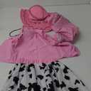 Gomukot Kids Cowgirl Costume for Girls Western Rodeo Outfit Halloween Costume Party Dress Up M