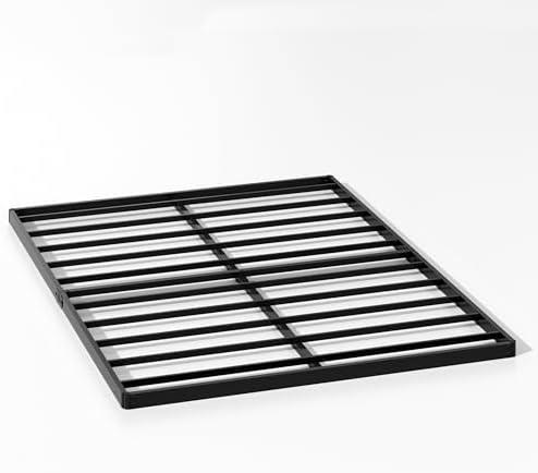 SHLAND Queen Box Spring 2 Inch Low Profile Bunkie Board Bed Slat Replacement with Fabric Cover, Sturdy Metal Structure, Mattress Surpoort Base, Noise Free, Easy Assembly