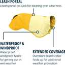 Ruffwear, Sun Shower Dog Raincoat, All-Weather Jacket, Waterproof, Windproof & Lightweight, Mineral Yellow, XX-Small