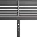 COMASACH Queen-Size Metal Bed-Frame No Box-Spring Needed,12-Inch Noise Free Black Platform-Bed Base, Easy Assembly, Heavy Duty Steel Slat Support Non Slip Mattress Foundation