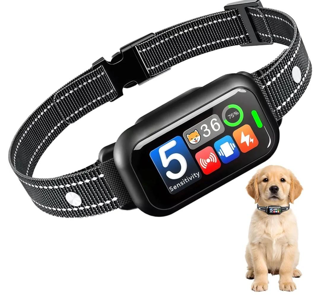 Upgraded Bark Collar for Dogs 10-120lbs, NATGOVOD Smart Anti Barking Collar with 5 Modes & Adjustable Sensitivity & Bark Counter, Waterproof Automatic Bark Collar for Small Medium Large Dogs