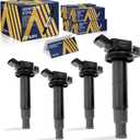 AISIN AFTERMARKET ESCAZ-00500 Pack of 4 Ignition Coils - Compatible with Toyota RAV4 01-08, Camry 02-11, Corolla 09-10, Highlander 01-07, Lexus HS250h 10-12, Scion tC 05-16, xB 10-15