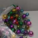 108pcs Ball Christmas Garland Ornaments Dailyart 9ft Colorful Shatterproof Christmas Decorative Hanging Balls Mixcolor Plastic Decoration Ball Garland for Xmas Tree Centerpiece Wreath Mantel Decor