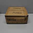 Amico 30 Pack Single Pole Light Switch with Wall Plate, UL Listed, 15A 120/277V, On/Off Rocker Paddle Interrupter Wall Switch, Grounding Screw, Residential Grade, Suitable for Home and Business, White