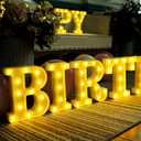 155 Bulbs Happy Birthday LED Marquee Light Up Letters Sign (Large Size)