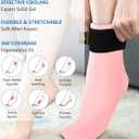 highco Ankle Ice Pack Wrap for Swelling and Injuries Recovery,Reusable Gel Ice Pack for Foot and Ankle,Ice Cold Compression Sock for Foot Heel Wrap,Tendonitis,Plantar Fasciitis,Swelling,Sprained,Pink