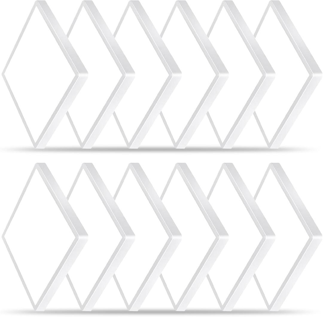 12 Inch Square LED Flush Mount Ceiling Light,24W,2520LM,3CCT(White,12PK)