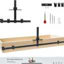 44" Max Cabinet Hardware Jig, with 16" Cabinet Handle Jig and Auto Center Punch, Aluminum Alloy Cabinet Handle Template Drill Guide, Cabinet Pull Jig for Handles/Knobs/Pulls, Drawer/Door