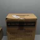 PRAKI 30 Pack Airtight Food Storage Containers for Kitchen Pantry Organizers and Storage, Plastic Kitchen Storage Canisters with Lids,Cereal, Flour & Sugar Containers - Labels, 6 Spoon & Marker (Black-30 Piece)