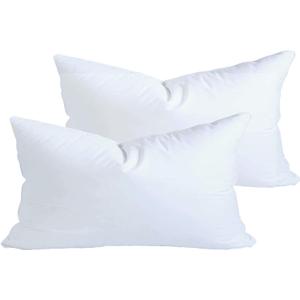 MoonRest Synthetic Down Alternative 12x16 Lumbar Pillow Insert Form, for Decorative Throw Pillow, Sofa, Cushion and Bed Pillow - Pack of 2- Size 12X 16
