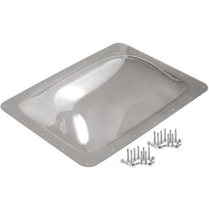XMK RV Skylight Replacement,18" x 26" Camper RV Skylight Cover Outer Dome Fit Standard 14" x 22" Openings,RV Shower Skylight Replacement Cover for Roof Camper Trailer Fifth Wheel Motorhome,Smoke Gray