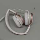 AILIHEN C8 Wired Headphones with Mic & Volume Control - Noise Isolating On-Ear Headphones for Girls School, Plug in Corded 3.5mm Headsets for Chromebook Laptop Computer PC Tablets Travel (Rose Gold) (Medium)