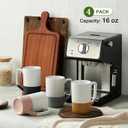Large Ceramic Coffee Mug Set of 4, 16 oz Tea Cups with Handle, Porcelain Mug for Latte, Hot Tea, Cappuccino, Milk, Cocoa, Microwave & Dishwasher Safe Cups for Men Women Mug Lovers, Housewarming Gift