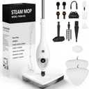 15-in-1 Steam Mops with Detachable Handheld Steamer, Multipurpose Steam Cleaner Mop for Hardwood Floors, High-Pressure 1300W Motor, 30s Fast Heat Up for Tile, Laminate, and Carpet Cleaning