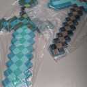 Minecraft Foam Sword & Pickaxe Combo Set Of 2, Gray/Black, One Size