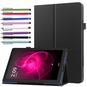 elitegadget Case for TCL TAB PRO 5G 10.36" Tablet Model 9198S - Slim Lightweight Folio Stand Cover PU Leather Case Cover + 1 Stylus (Black)