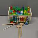 9 in 1 Montessori Toys for 1 Year Old, Wooden Hammering Pounding Toy Game with Xylophone for Toddlers 1-3, Gears and carrot harvest,1 Year Old Girl Birthday Easter Gifts, Learing Toys for babies