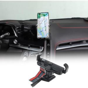 Car Phone Mount Fit for Chevrolet Corvette C8 2020-2025, Cell Phone Holder for Center Console Navigation Screen Handsfree Car Stand, Telescopic Arm Holder - Style B