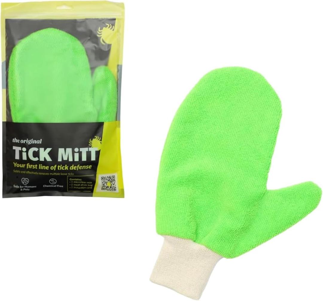 TiCK MiTT Green Tick Removal Glove: Gently Remove Ticks from Humans & Pets - Chemical-Free, Durable, Portable, Easy to Use Tick Management Tool for Outdoor Adventures & Everyday Use TiCK MiTT Green Tick Removal Glove: Gently Remove Ticks from Humans & Pets - Chemical-Free, Durable, Portable, Easy to Use Tick Management Tool for Outdoor Adventures & Everyday Use
