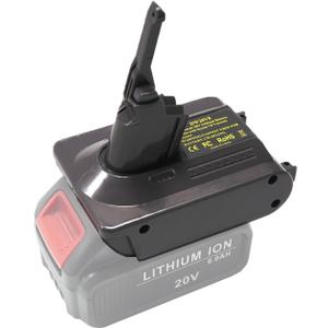 V8 Battery Adapter Replacement for Dyson V8 Battery, Convert to Dewalt 20V Battery to Dyson V8 Absolute,Animal,Fluffy, Motorhead, Handheld Series vacuums,SV10 967834-02