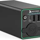 RoyPow 30W PD Portable Charger with 12V 10A Constant Voltage Cigarette Lighter Socket, 86.58Wh USB C Laptop Power Bank, 18W QC & 12V DC Battery Pack, Perfect for Dash Cam Astrophotography or Camping