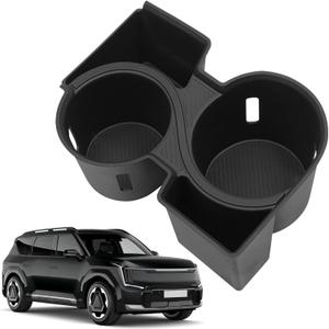 Cup Holder Insert Fit for Kia EV9 2024 2025 Center Console Cup Holder Protection Interior Decoration Accessories