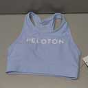 Peloton Womens High Neck Racerback Bra (Large-X-Large, Washed Blue)