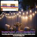 3 x NadaShop AWG3 (7MM) Outdoor Clear Light Clips, 25PCS Lights Hooks, Brick Clips, Pegs for String, Outside Hangers, Garland Straps, Double Cable Clamps, Transparent Sticky Clasps, Christmas Light Clips