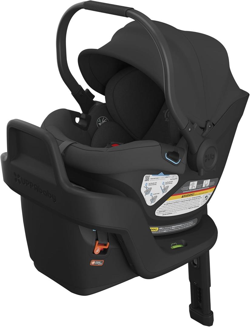 UPPAbaby Aria Lightweight Infant Car Seat/Just Under 6 lbs for Easy Portability/Base with Load Leg + Infant Insert Included/Direct Stroller Attachment/Anthony (Jake)